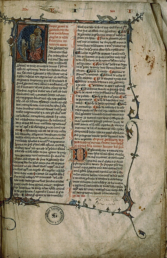 Sample page - Bibliothèque Sainte-Geneviève Ms. 1024